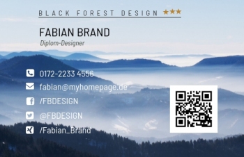 Werbung & Design-Visitenkarte Modern