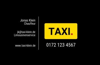 Taxi-Visitenkarte Dot