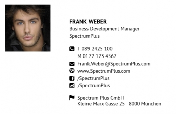 Werbung & Design-Visitenkarte Portrait