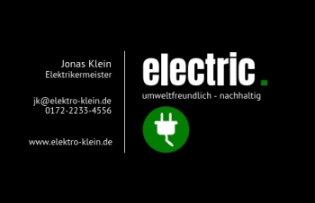 Elektriker-Visitenkarte Dot Version-1