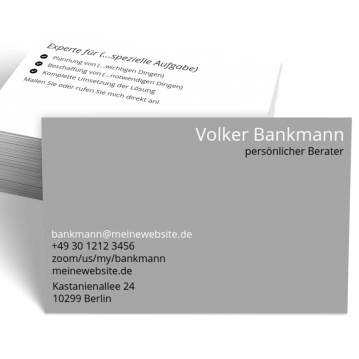 Heilpraktiker-Visitenkarte Brand Type