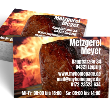 Metzger-Visitenkarte Picture