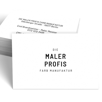 Maler-Visitenkarte Experts