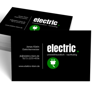 Elektriker-Visitenkarte Dot