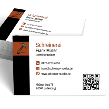 Schreiner-Visitenkarte Modern