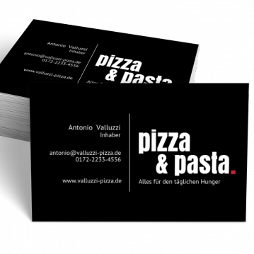 Pizza-Service-Visitenkarte Dot