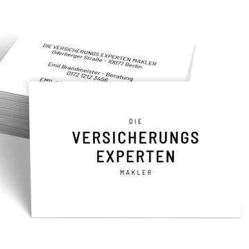 Versicherung-Visitenkarte Experts